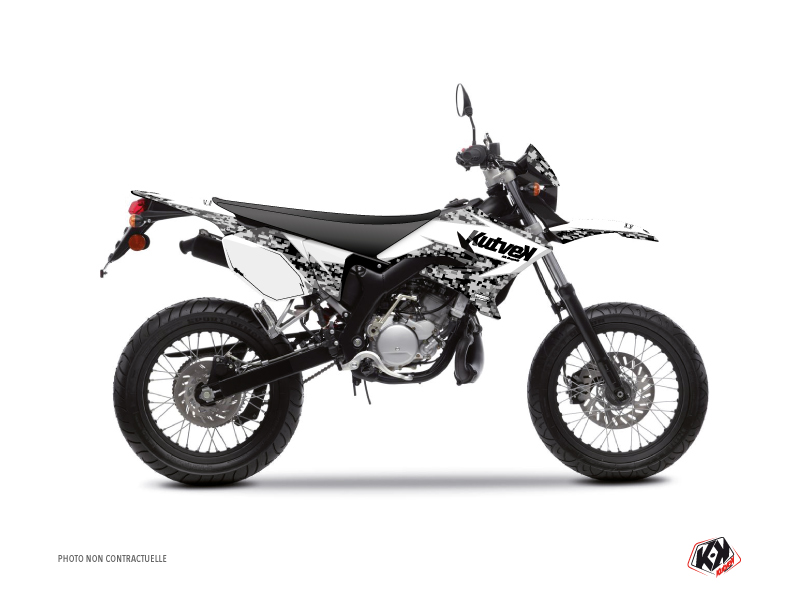 yamaha 50cc predator  graphic kit white