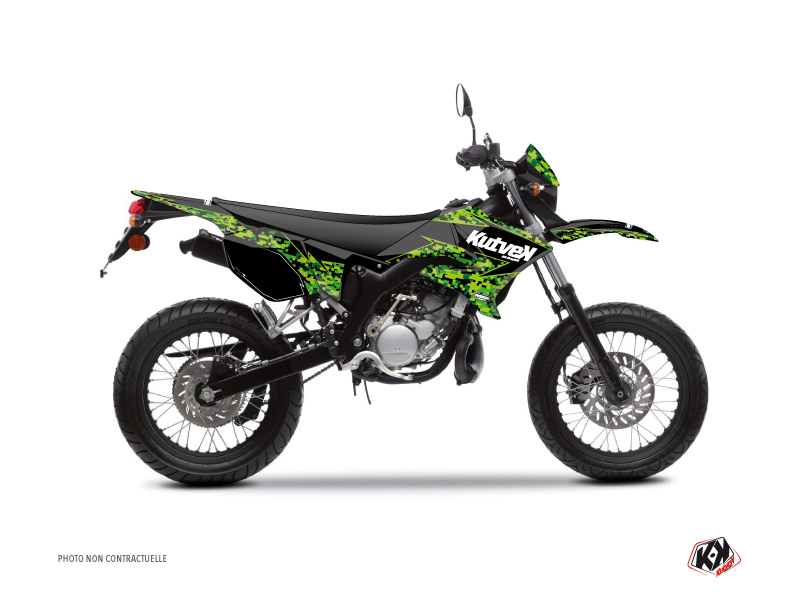 yamaha 50cc predator  graphic kit black-green