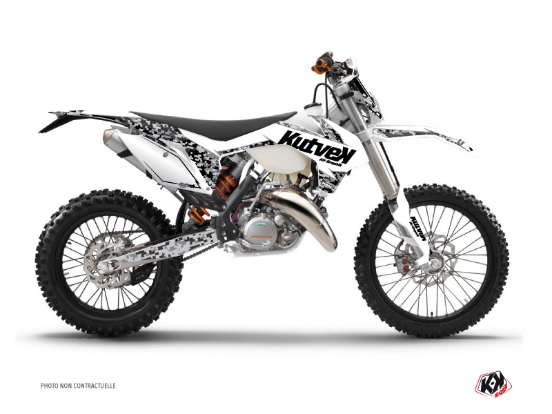 KTM EXC-EXCF Dirt Bike Predator Graphic Kit White