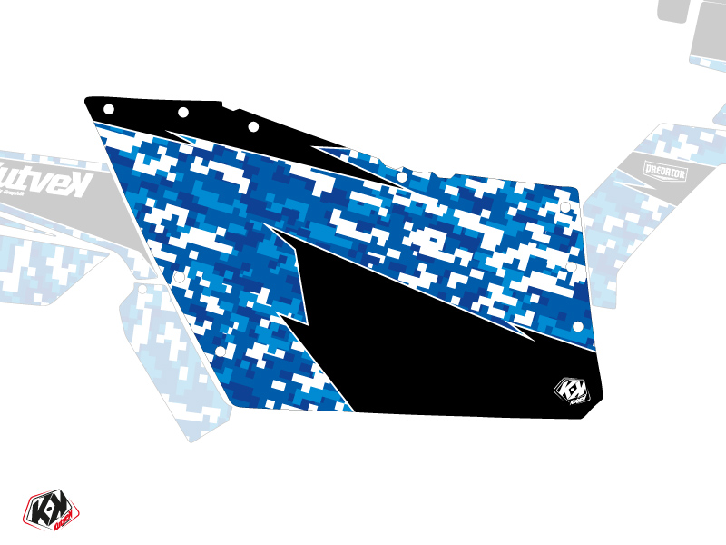 Kit Graphique Portes Origine Polaris Predator SSV Polaris RZR 570/800/900 2008-2014 Bleu