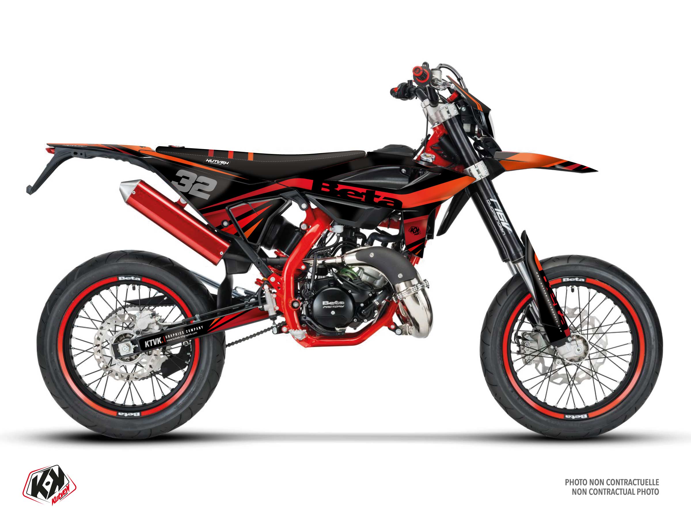 beta 50cc prisma  graphic kit red