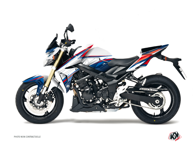 Kit Déco Moto Profil Suzuki GSR 750 Blanc