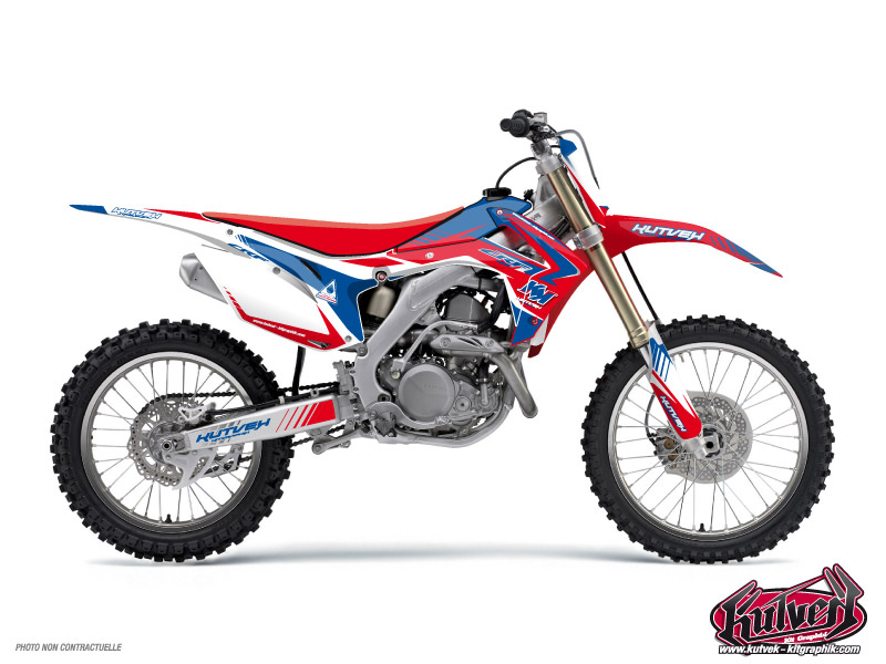 kit déco motocross honda pulsar bleu 