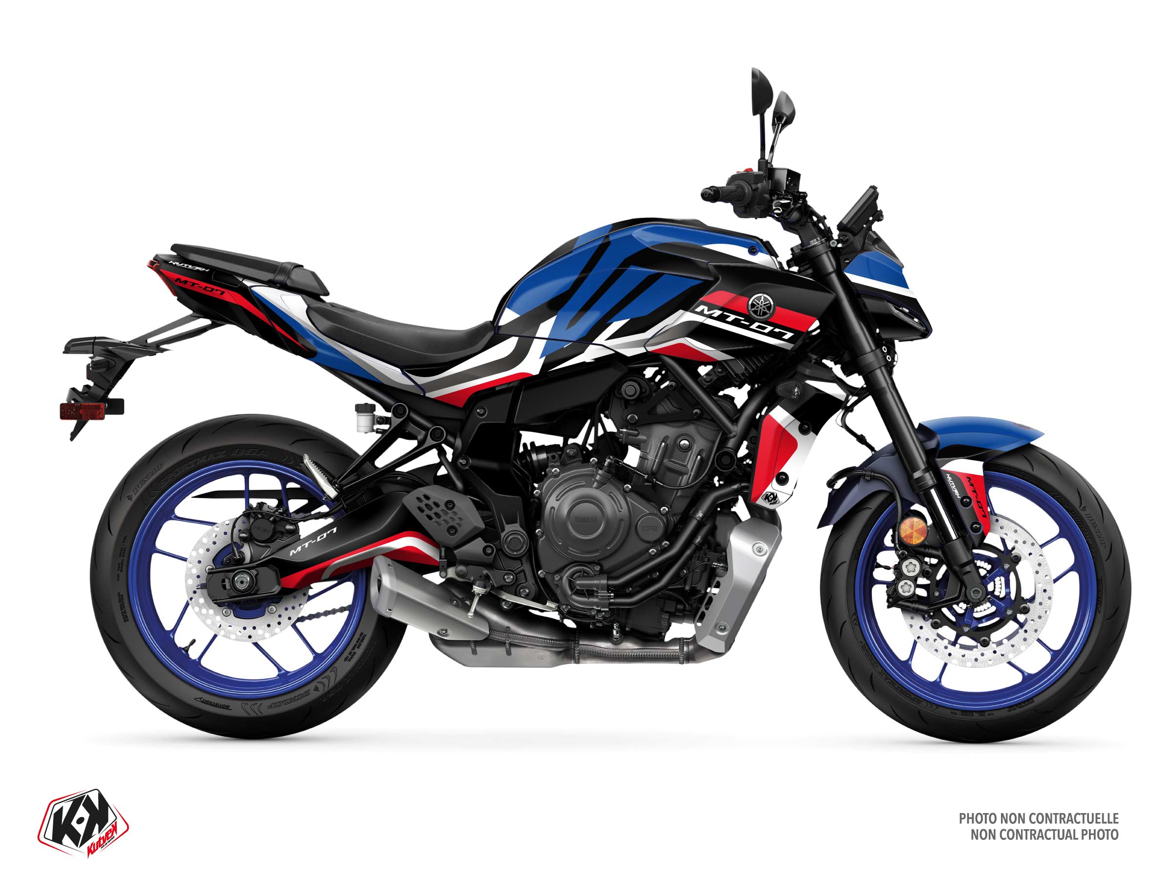 yamaha street bike racecore  graphic kit blue