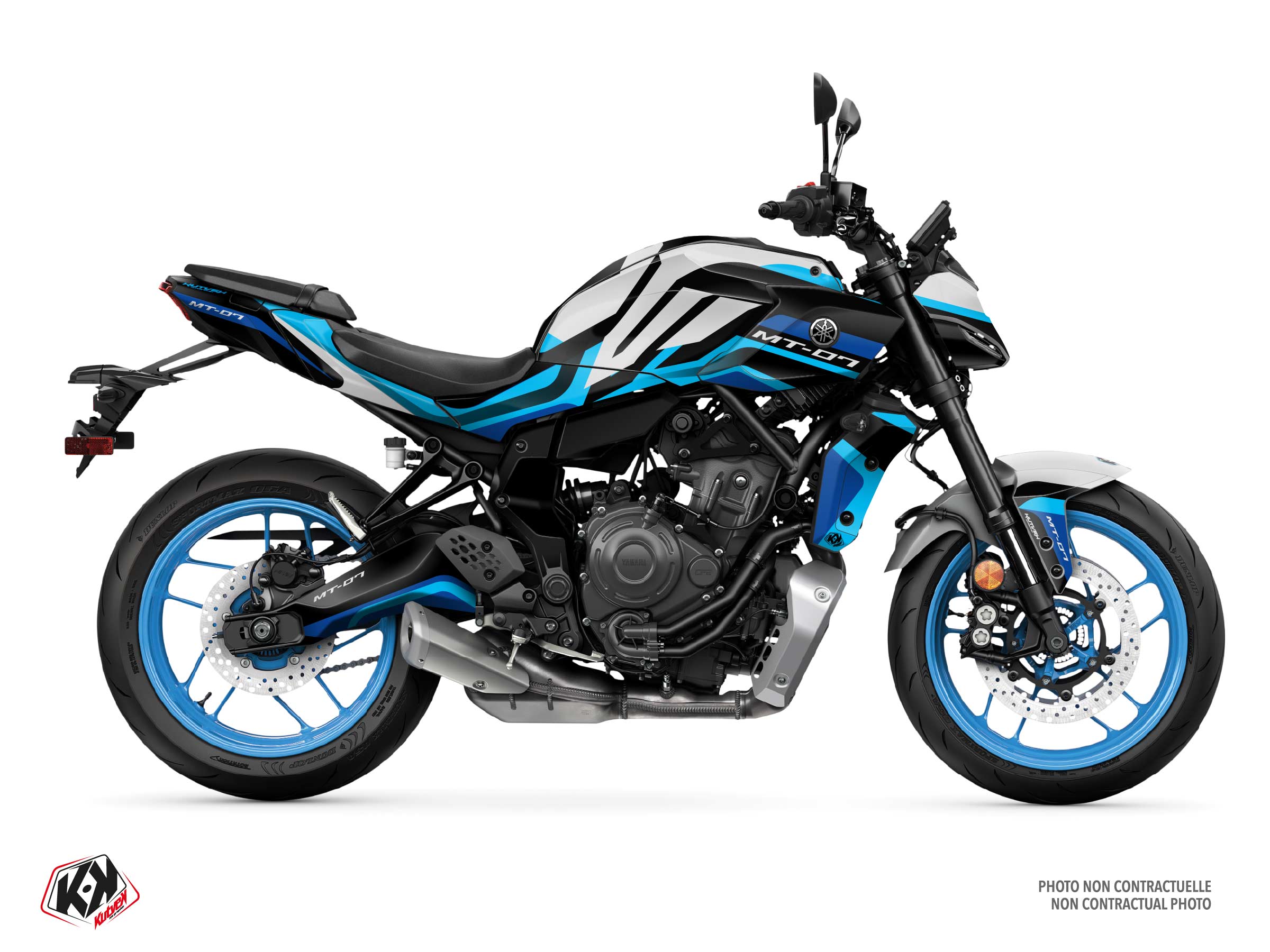 yamaha street bike racecore  graphic kit grey