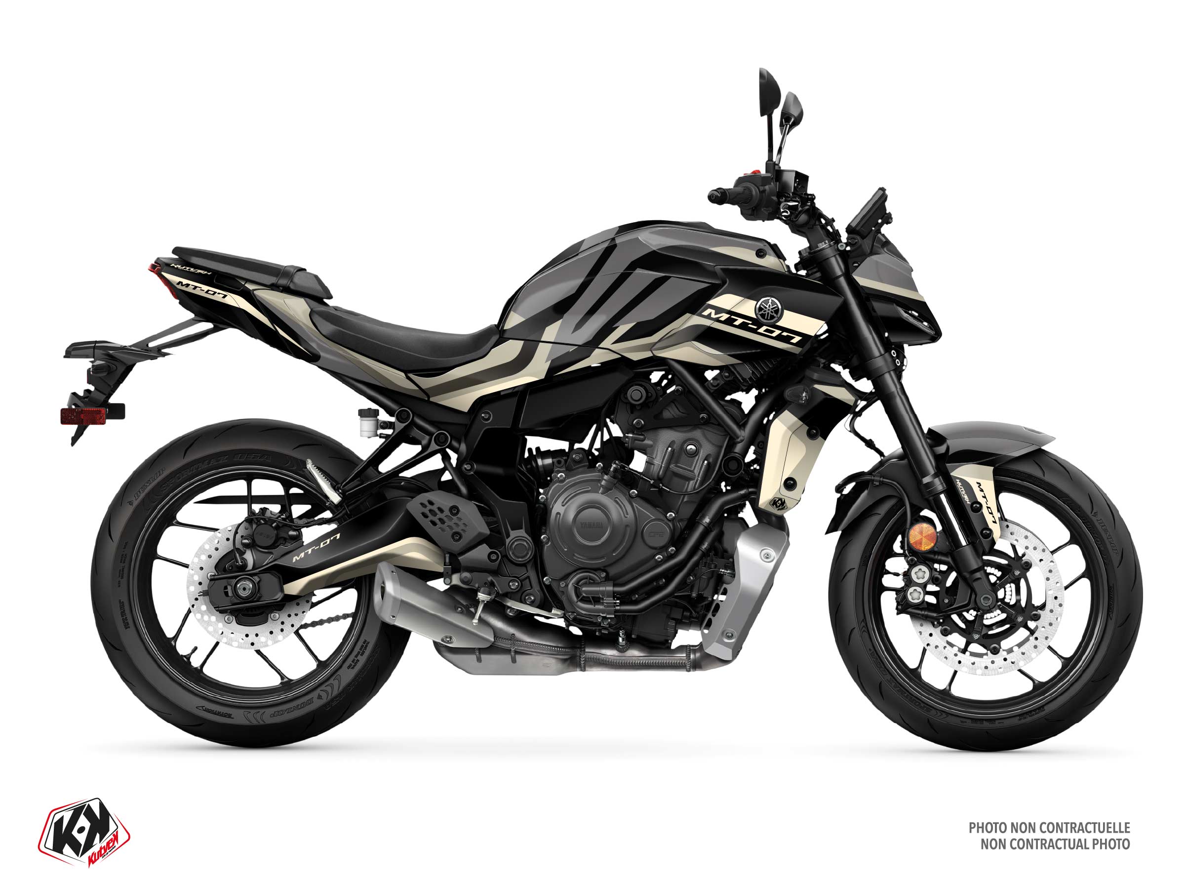 yamaha street bike racecore  graphic kit black