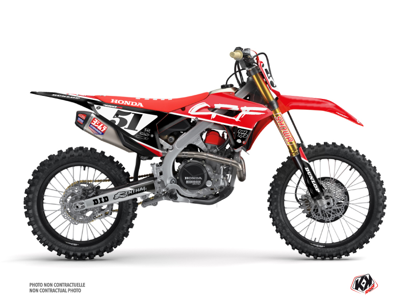 honda dirt bike rask  graphic kit black