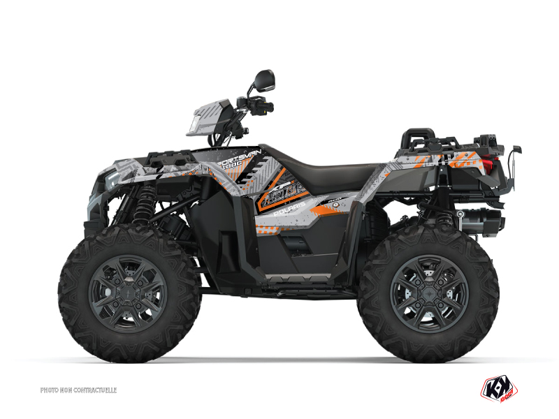 kit déco quad polaris redrock gris-orange 