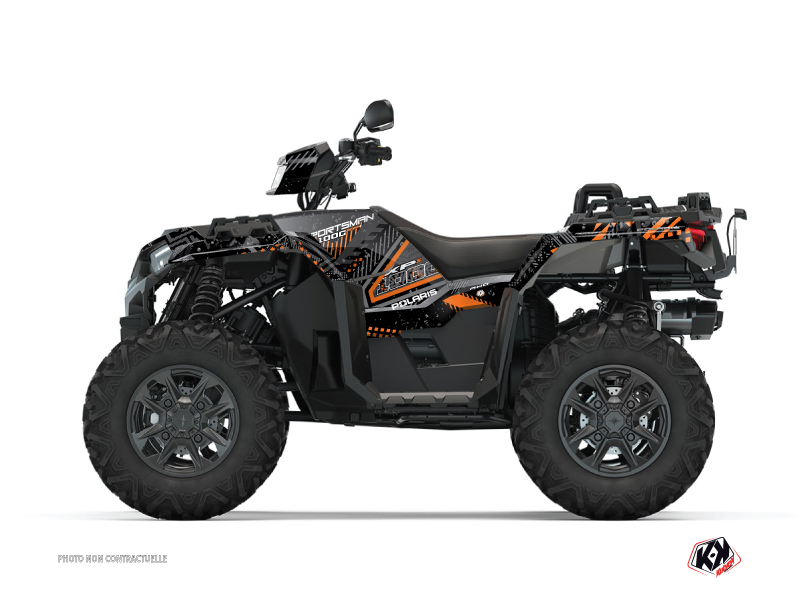 Polaris 1000 Sportsman XP S Forest ATV Redrock Graphic Kit Black Orange