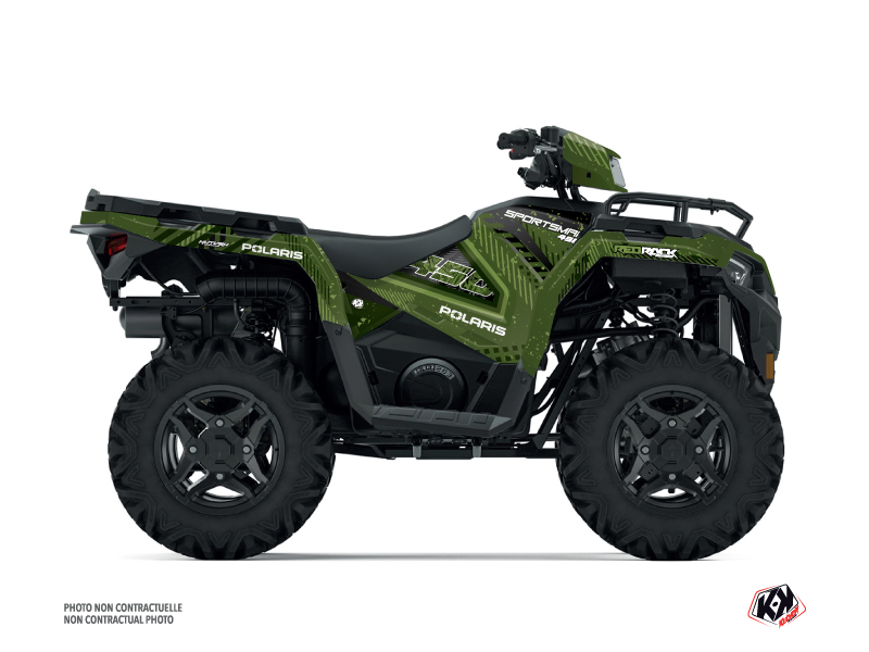 Polaris 450 Sportsman ATV Redrock Graphic Kit Green