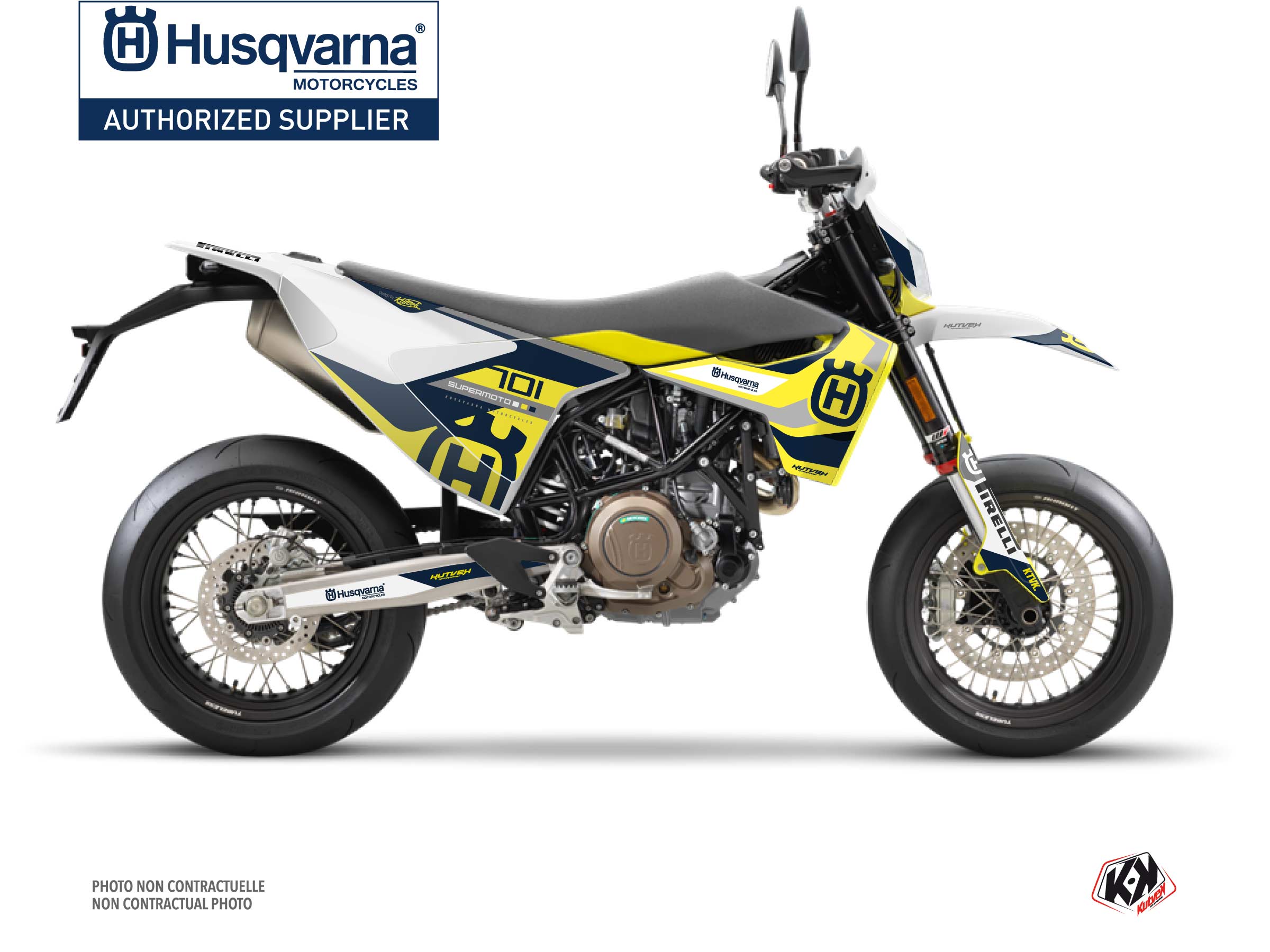 husqvarna dirt bike reef  graphic kit blue