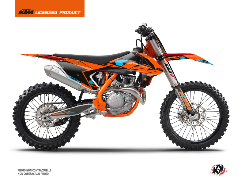 kit déco motocross ktm reflex orange 