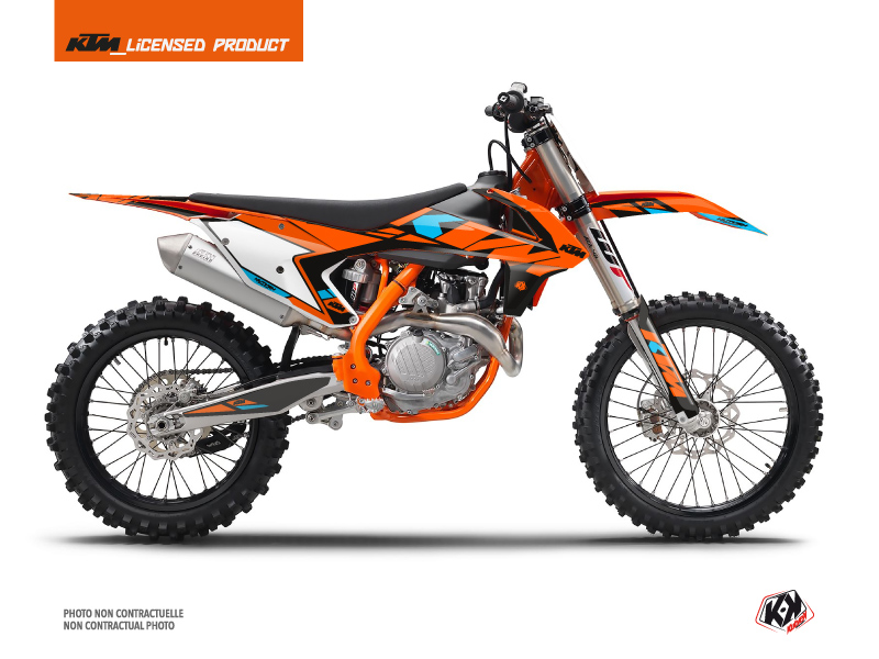 ktm dirt bike reflex  graphic kit orange