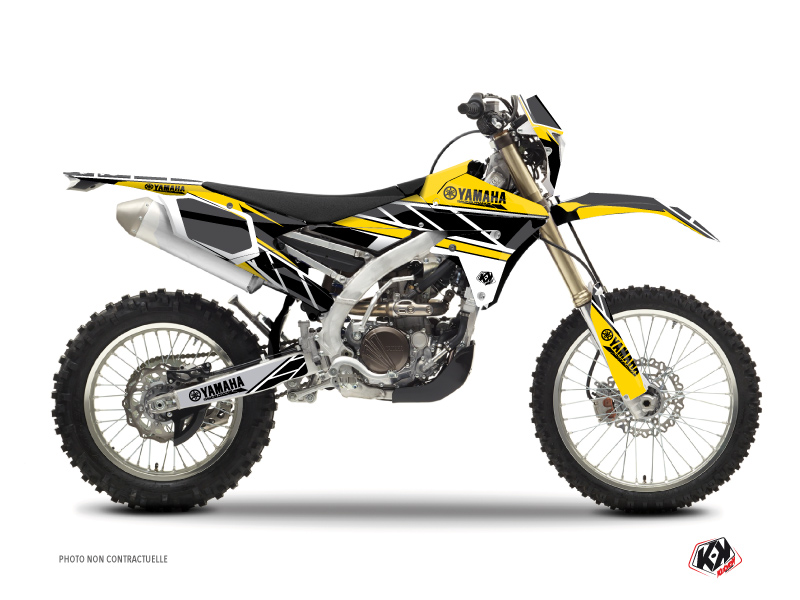kit déco motocross yamaha replica jaune 