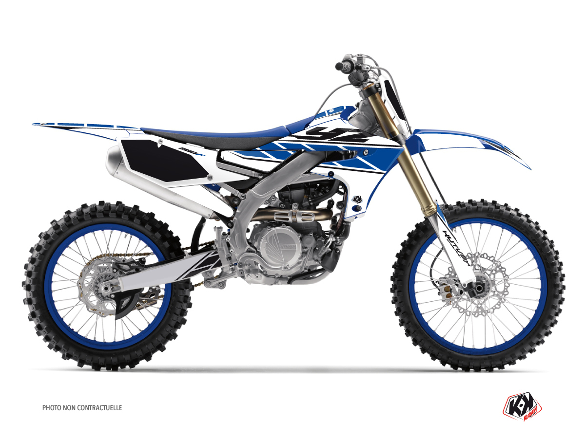 Yamaha 250 YZF Dirt Bike Replica Graphic Kit White Blue