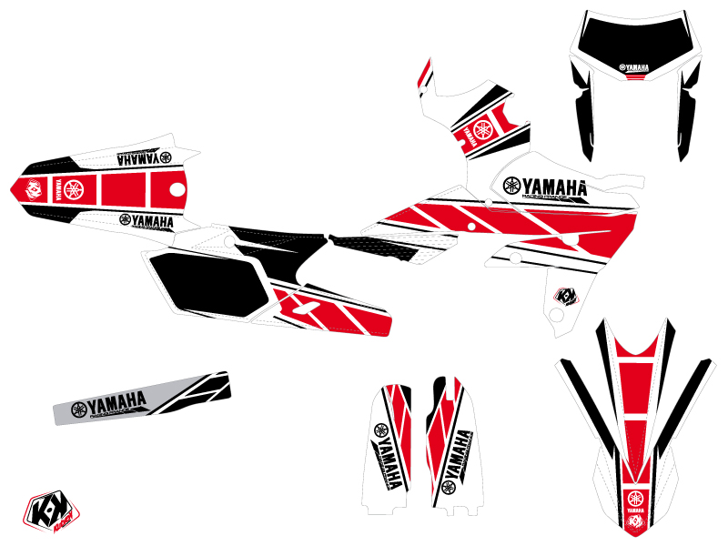 Kit Déco Moto Cross Replica Yamaha 450 WRF Rouge