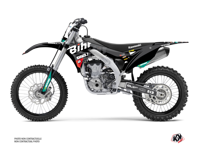 kawasaki dirt bike replica bihr  graphic kit 