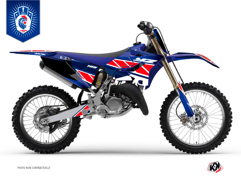 yamaha dirt bike replica france 2018  graphic kit blue-white-red