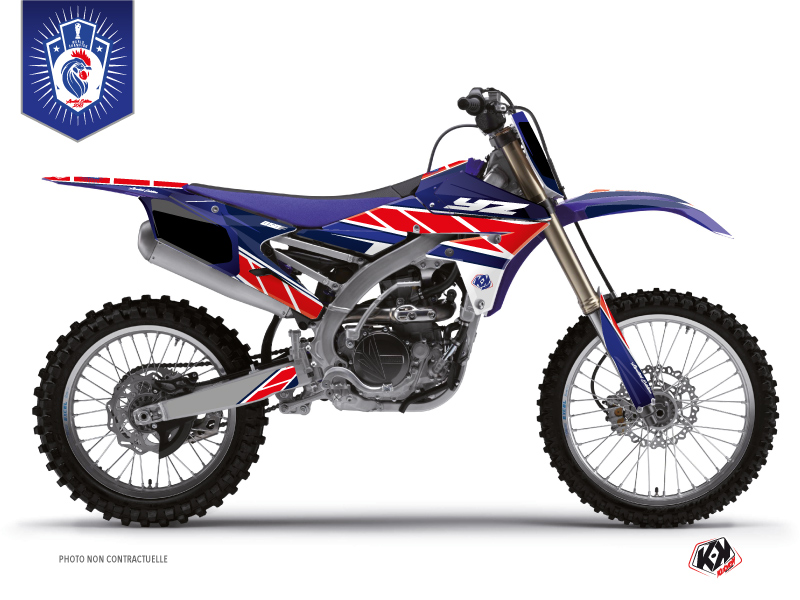 kit déco motocross yamaha replica france 2018 bleu-blanc-rouge 
