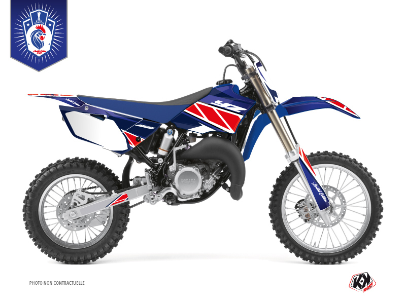 kit déco motocross yamaha replica france 2018 bleu-blanc-rouge 