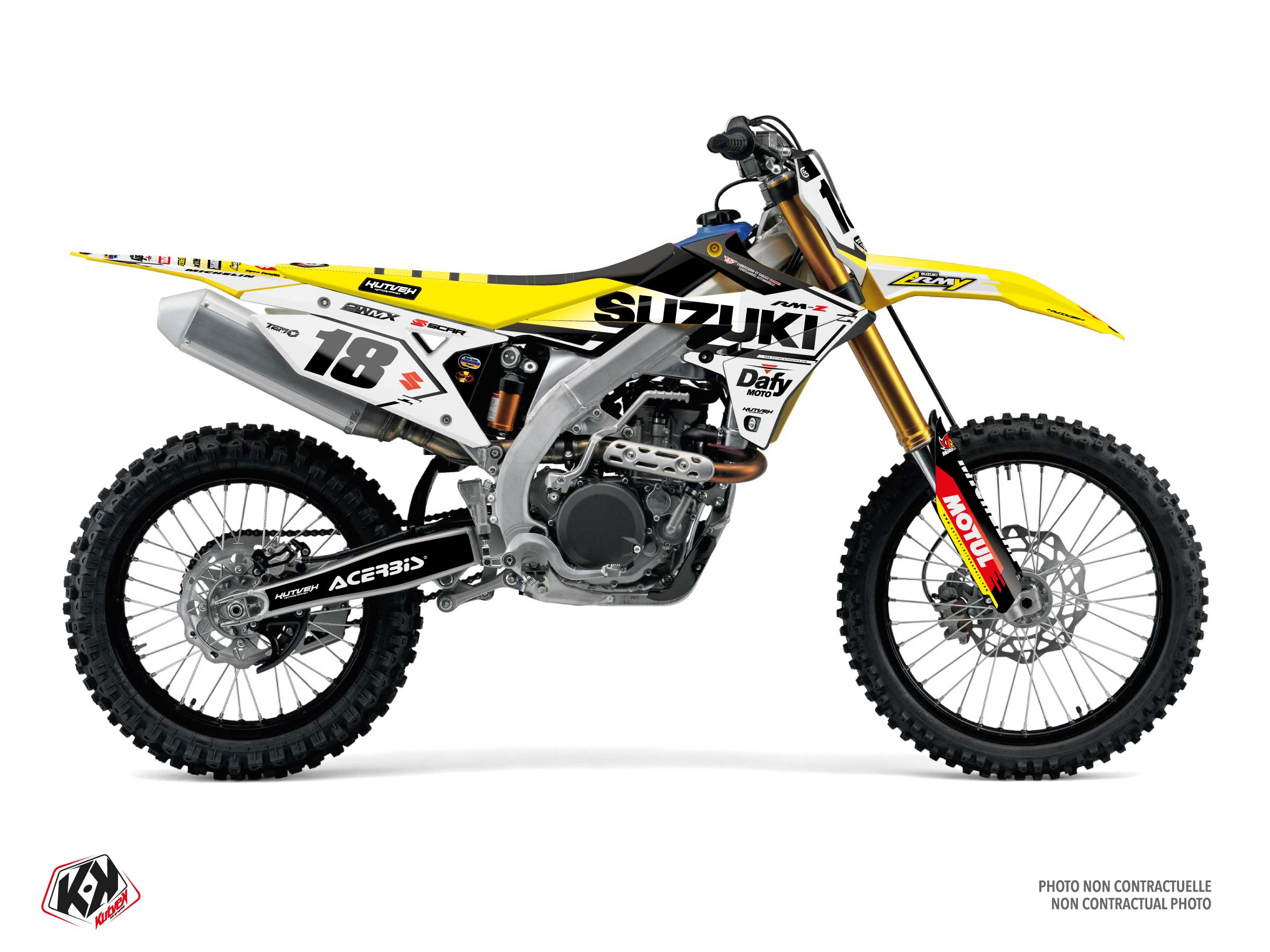 suzuki dirt bike replica chapeliere sable k26  graphic kit 