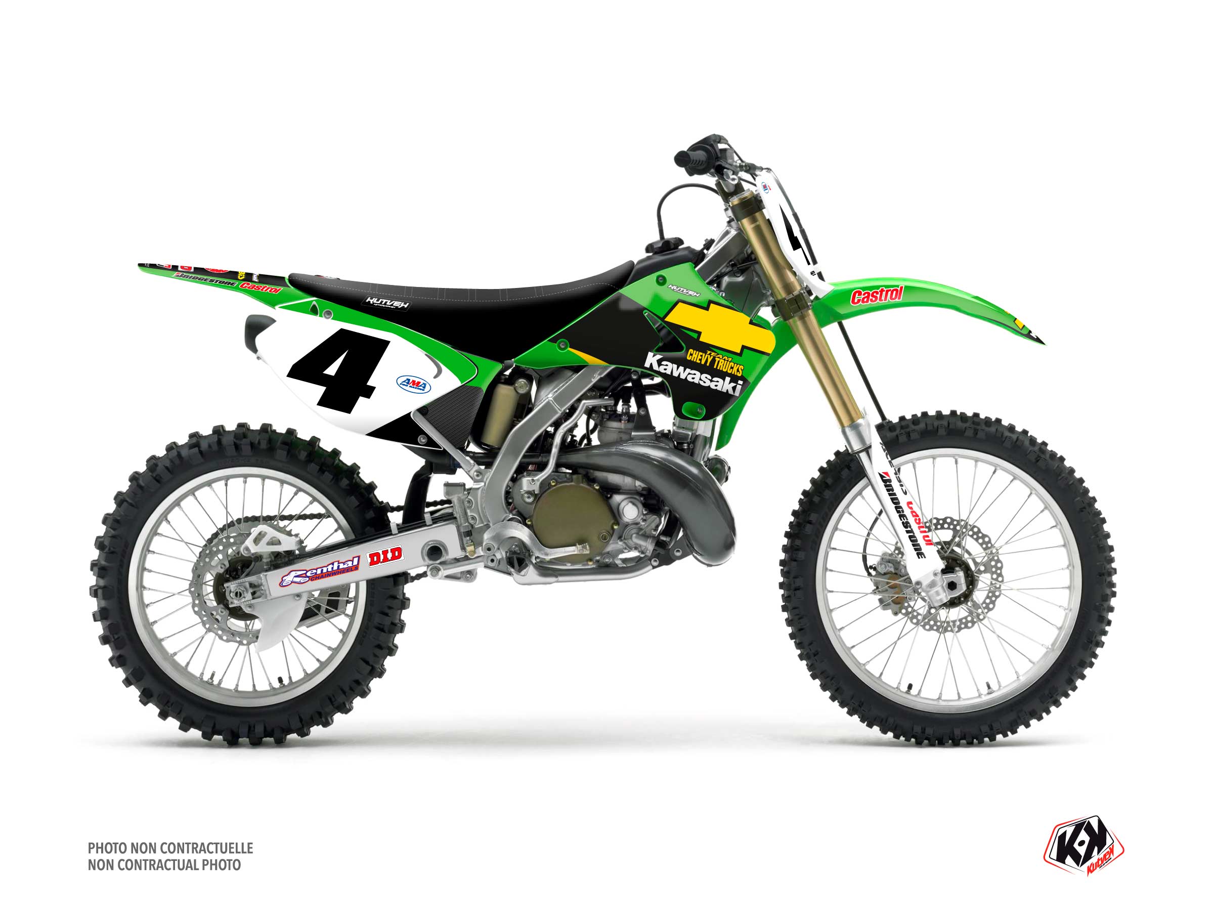 kawasaki dirt bike replica chevy rc  graphic kit 