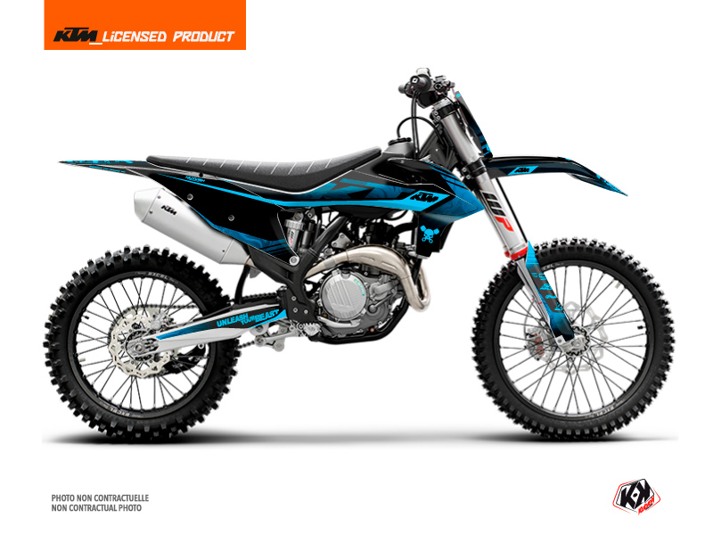 KTM 350 SXF Dirt Bike Replica Thomas Corsi 2020 Graphic Kit Black Blue