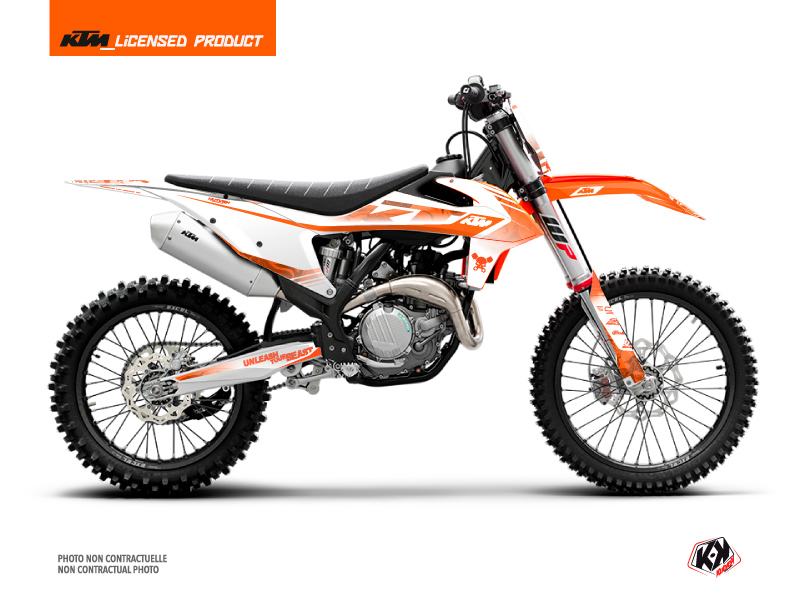 kit déco motocross ktm replica thomas corsi 2020 orange 