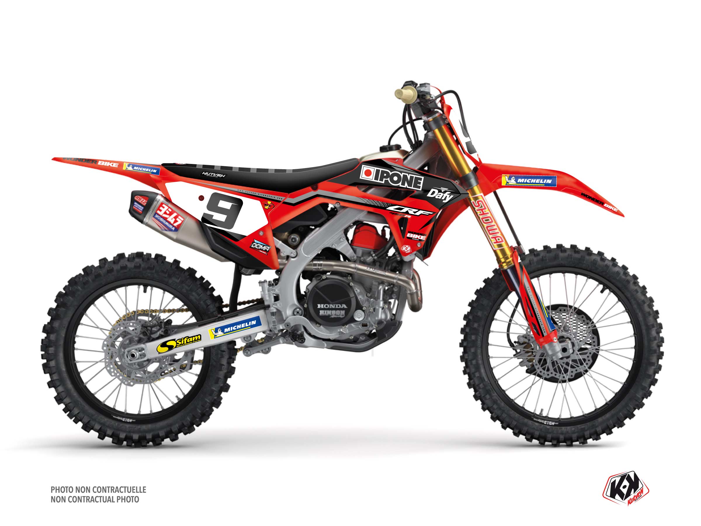honda dirt bike replica daymond martens k22  graphic kit 