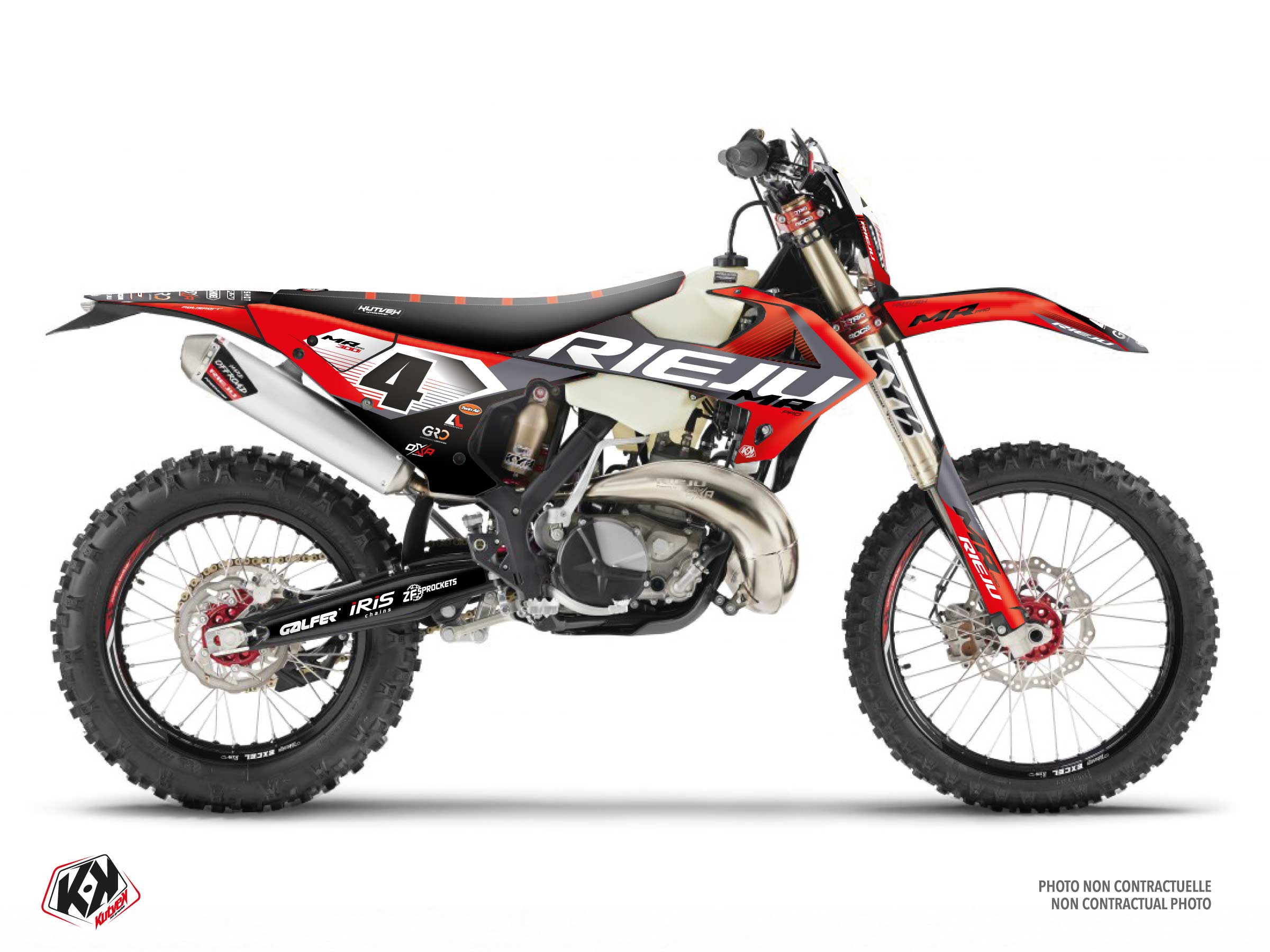 rieju dirt bike replica larrieu 25  graphic kit 