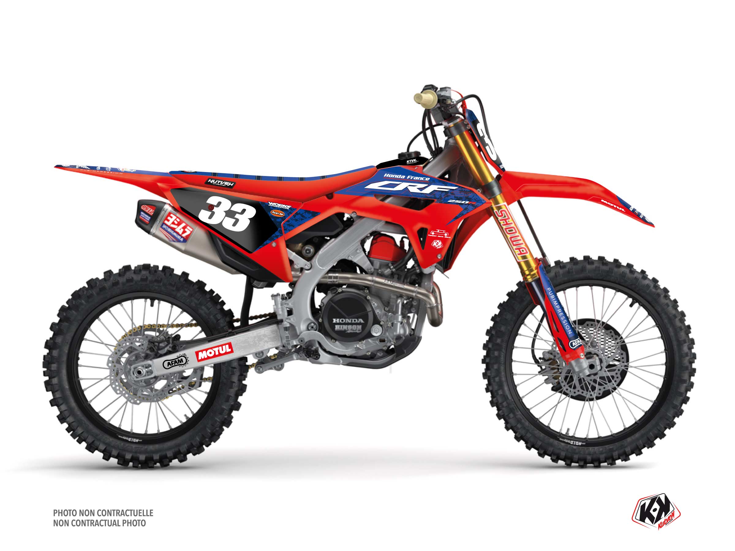 honda dirt bike replica mathilde denis sable k24  graphic kit 