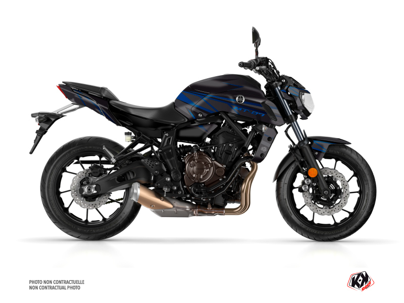 Kit Déco Moto Replica Yamaha MT 07 Noir Bleu