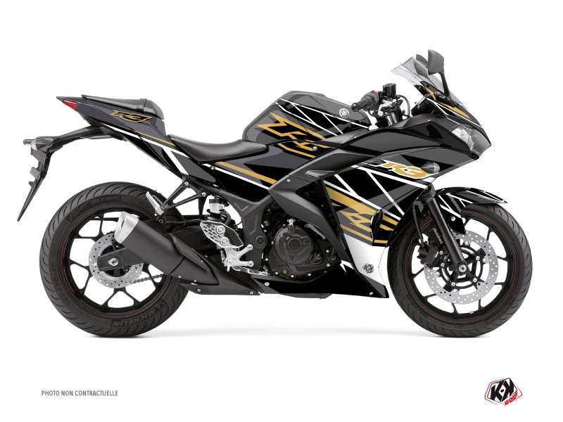Kit Déco Moto Replica Yamaha R3 Marron