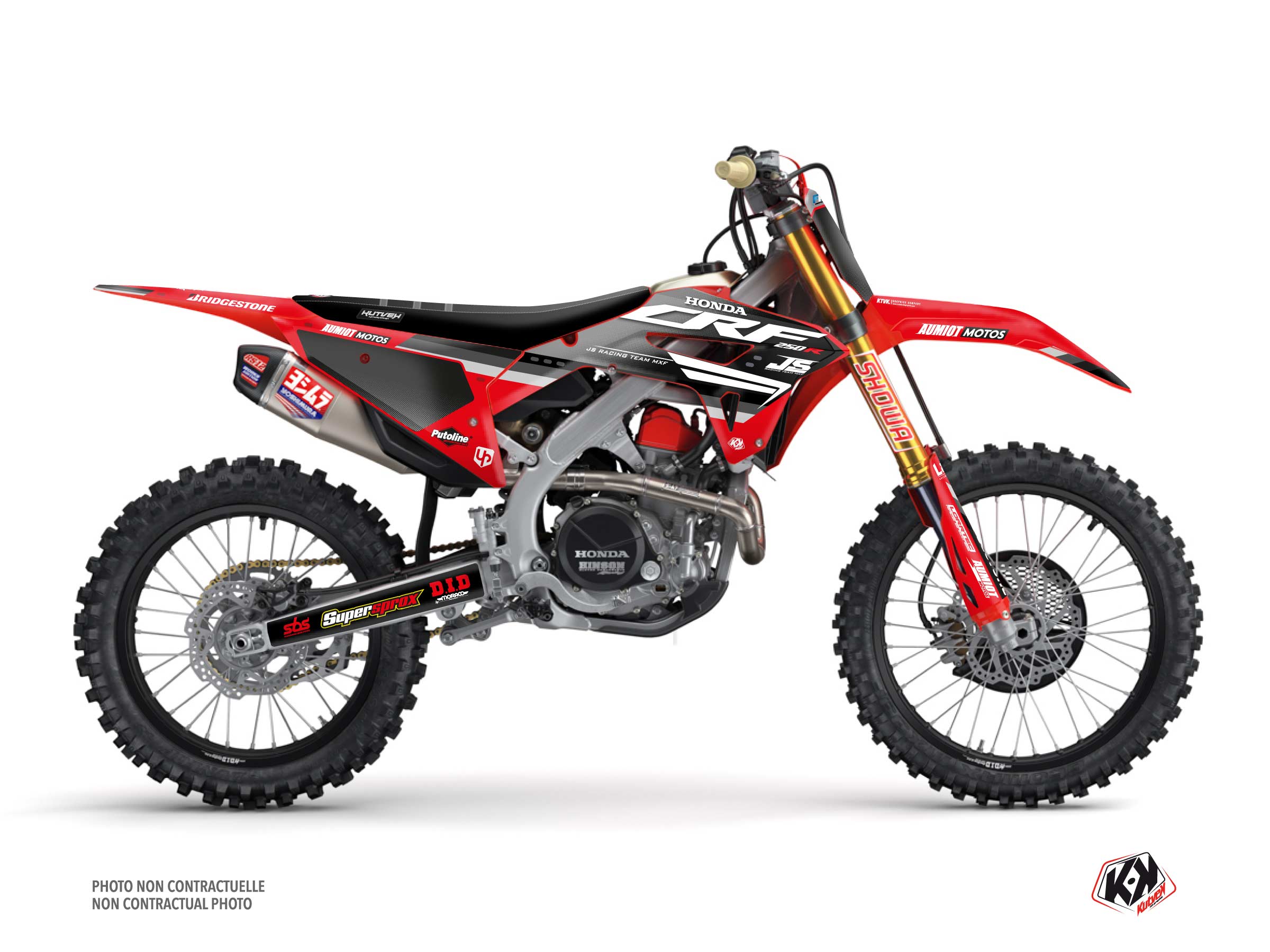honda dirt bike replica team js k22  graphic kit 