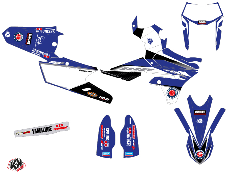 Yamaha 450 WRF Dirt Bike Replica Team Outsiders Graphic Kit 2016