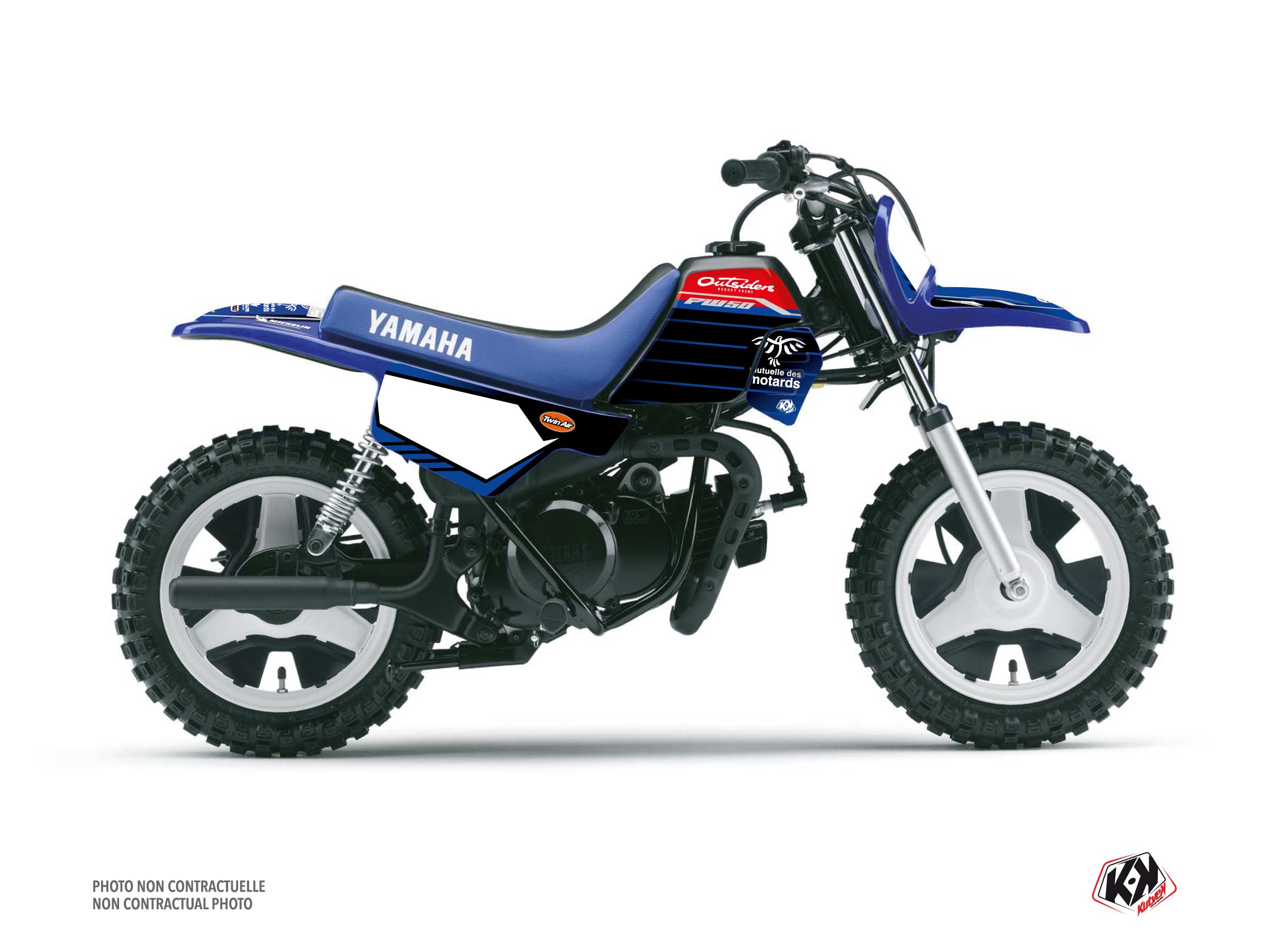 Yamaha PW 50 Dirt Bike Replica Team Outsiders K22 Graphic Kit