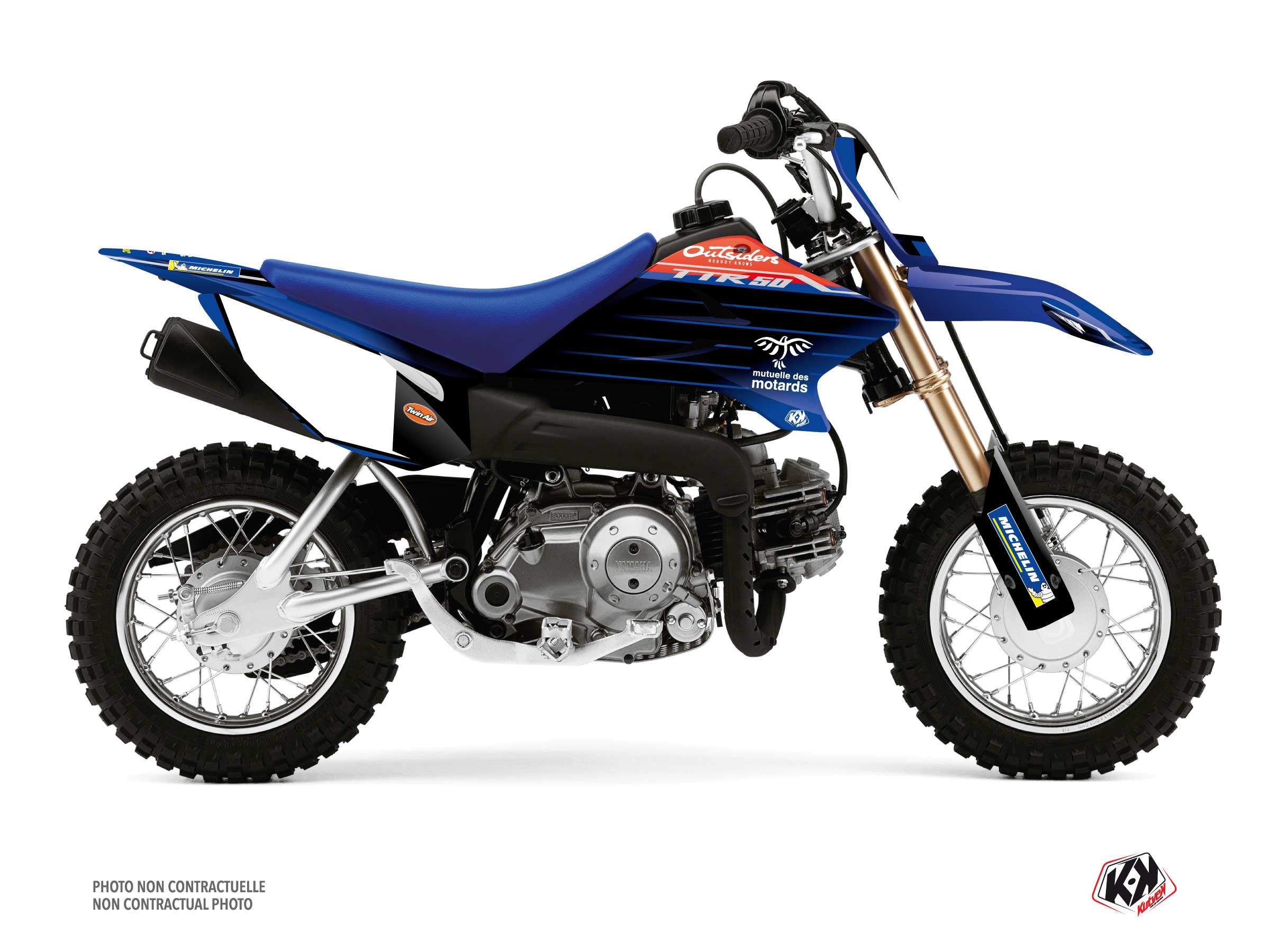 Yamaha TTR 50 Dirt Bike Replica Team Outsiders K22 Graphic Kit