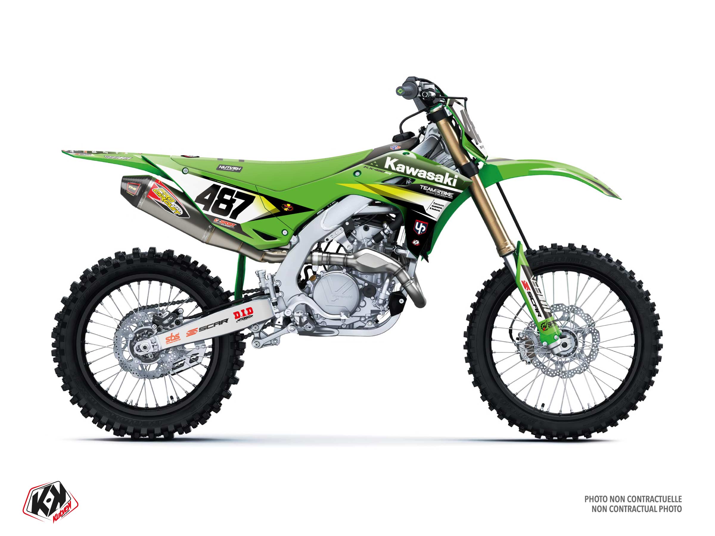 kawasaki dirt bike replica team rbike k25.1  graphic kit 