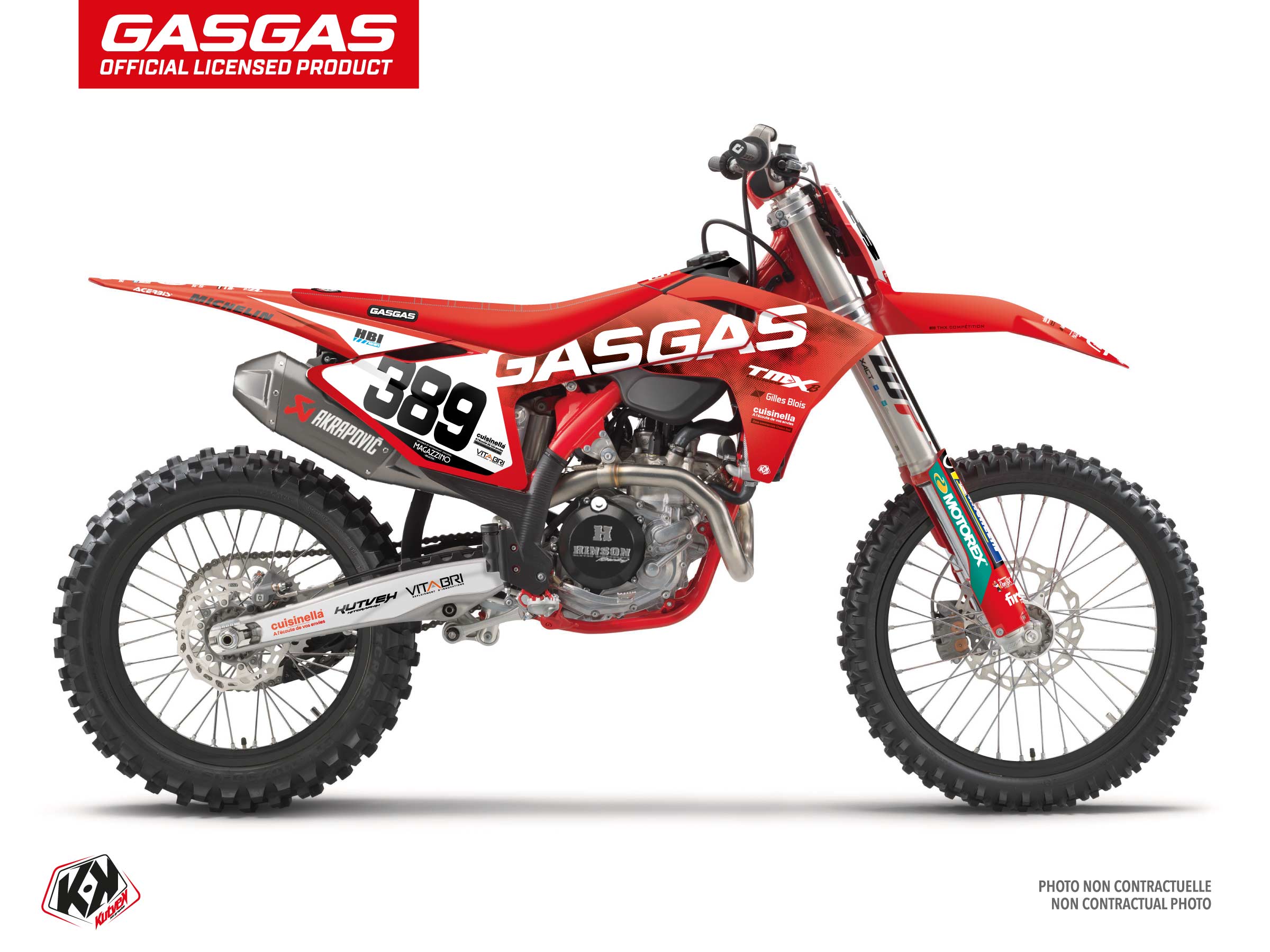 kit déco motocross gasgas replica team tmx k24 série