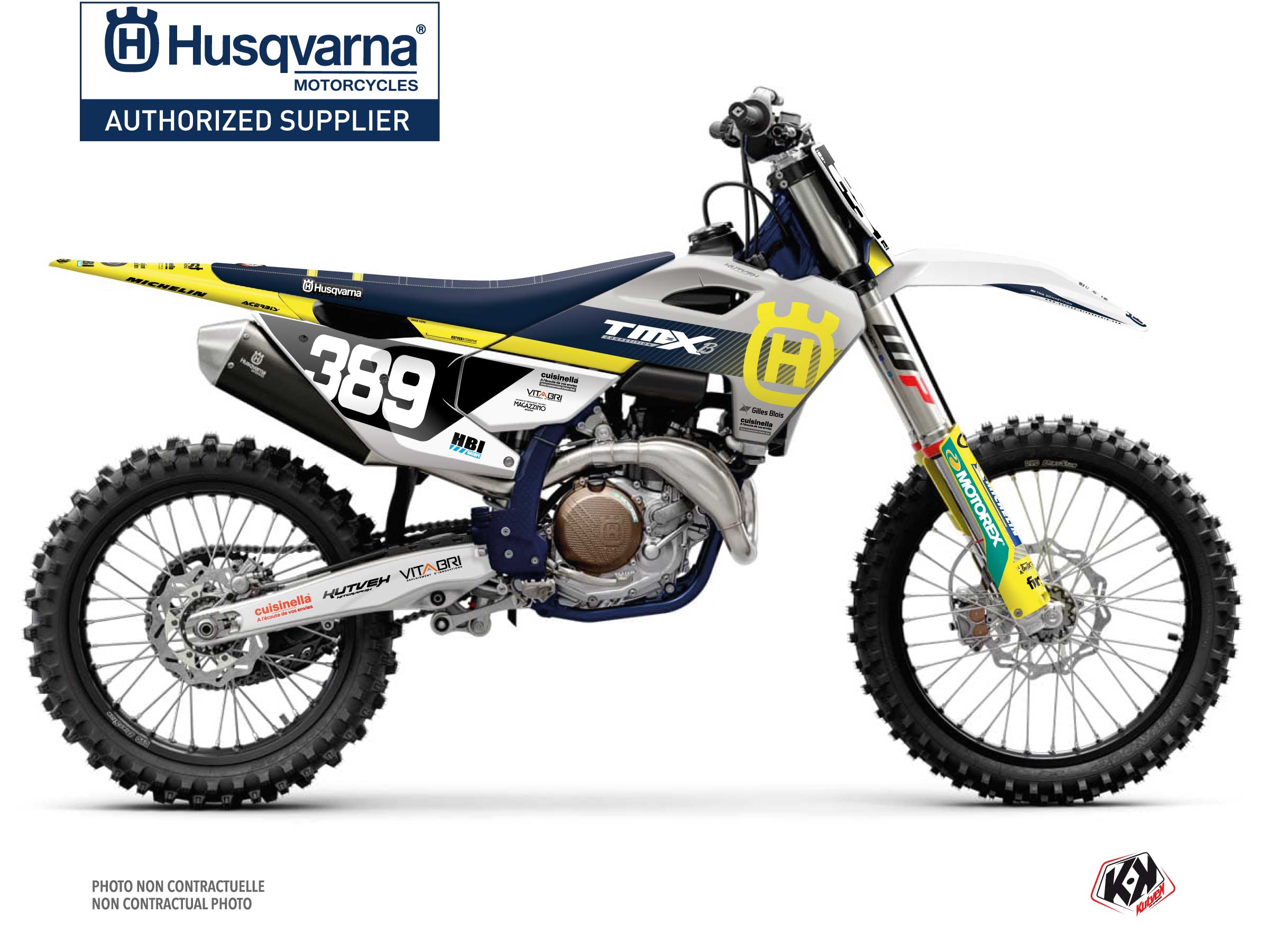 kit déco motocross husqvarna replica team tmx k24 série
