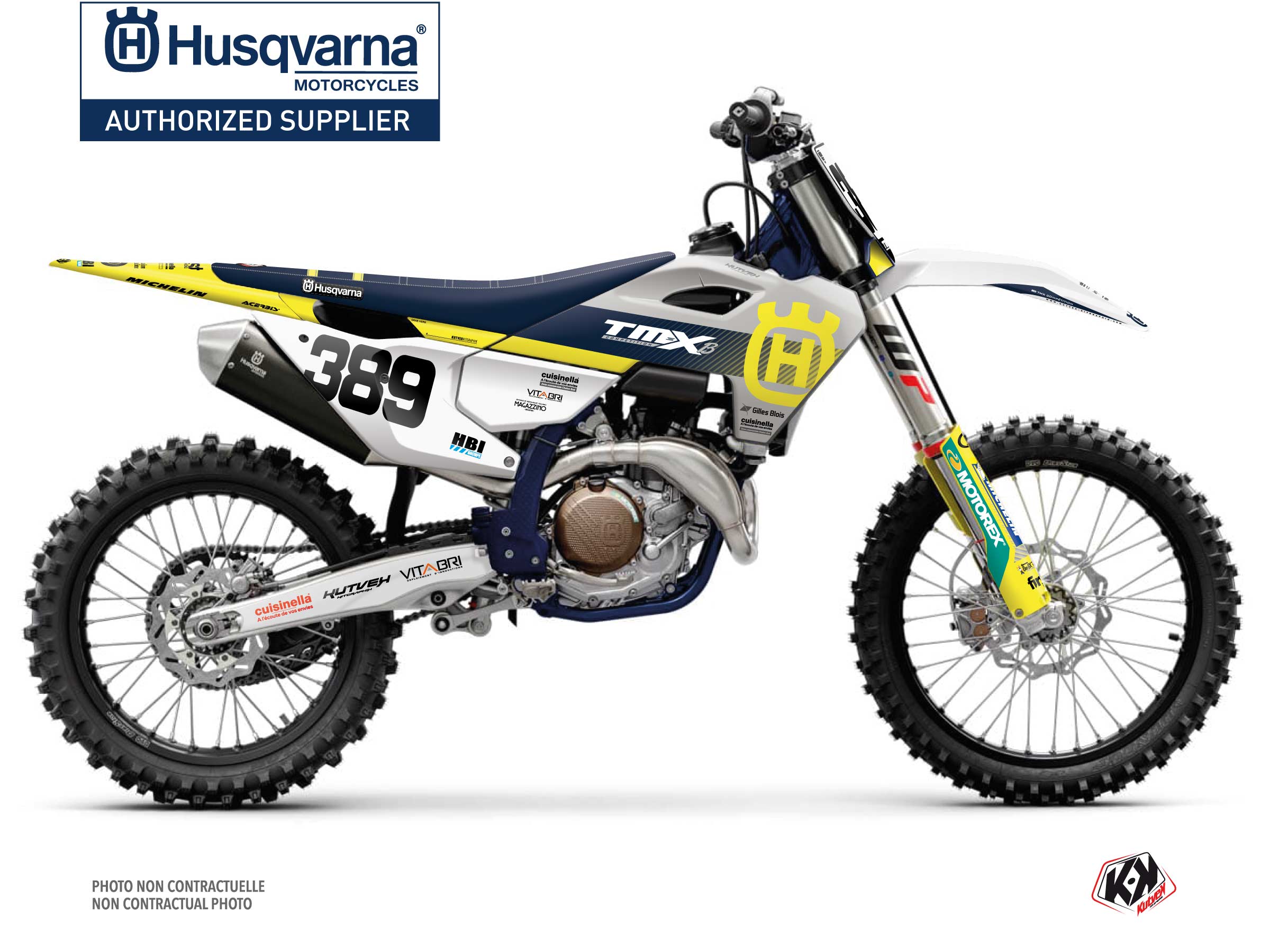kit déco motocross husqvarna replica team tmx k24 série