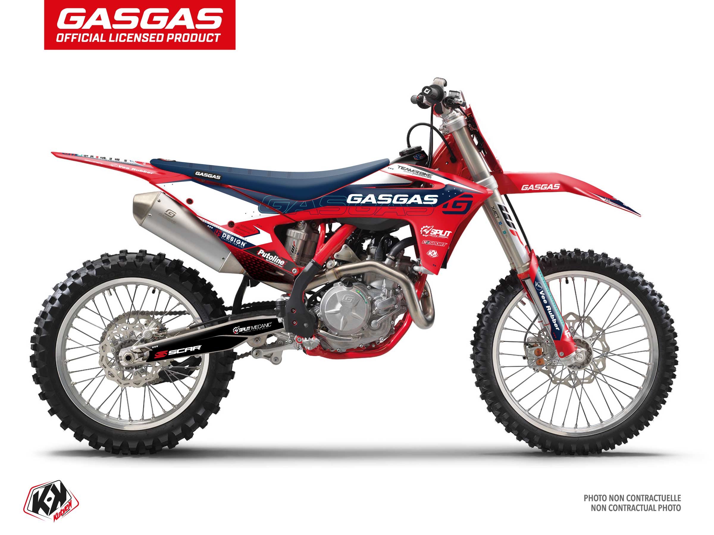 kit déco motocross gasgas mc 250 replica team rbike k23