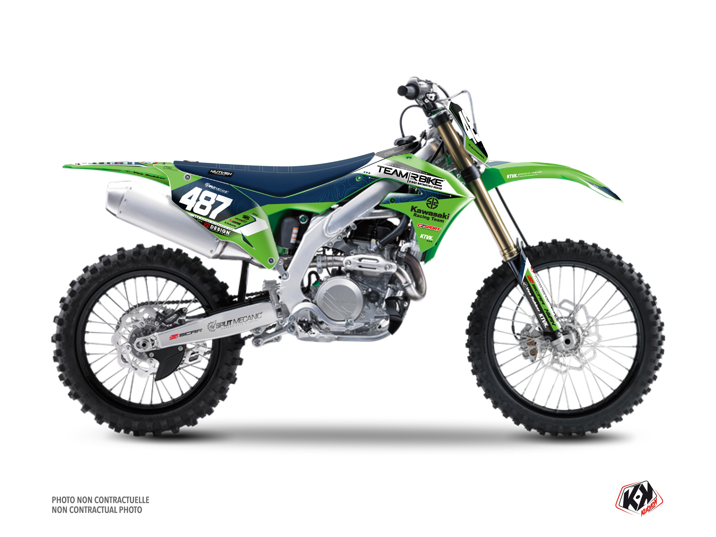 kawasaki dirt bike replica team rbike k23  graphic kit 