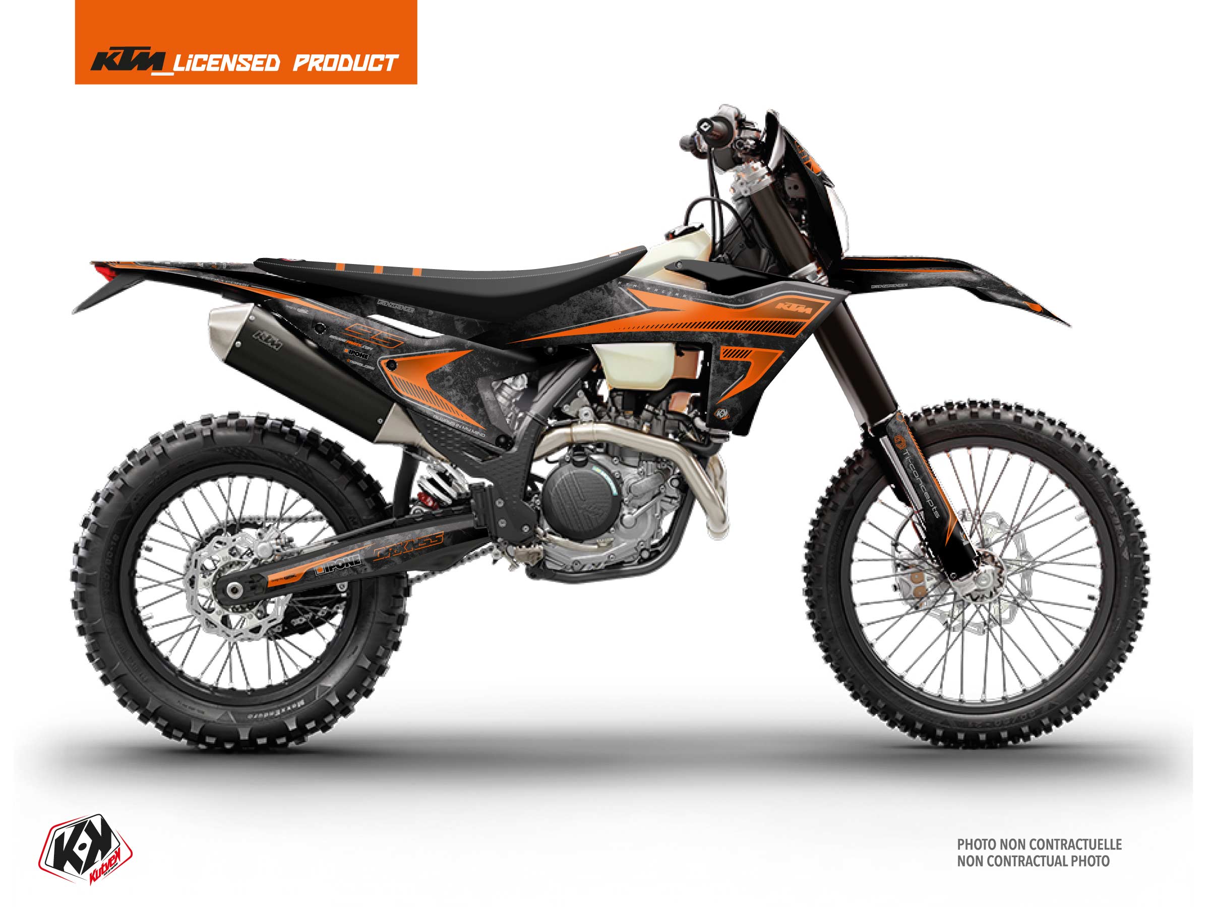 ktm dirt bike replica thomas corsi concrete graphic kit black