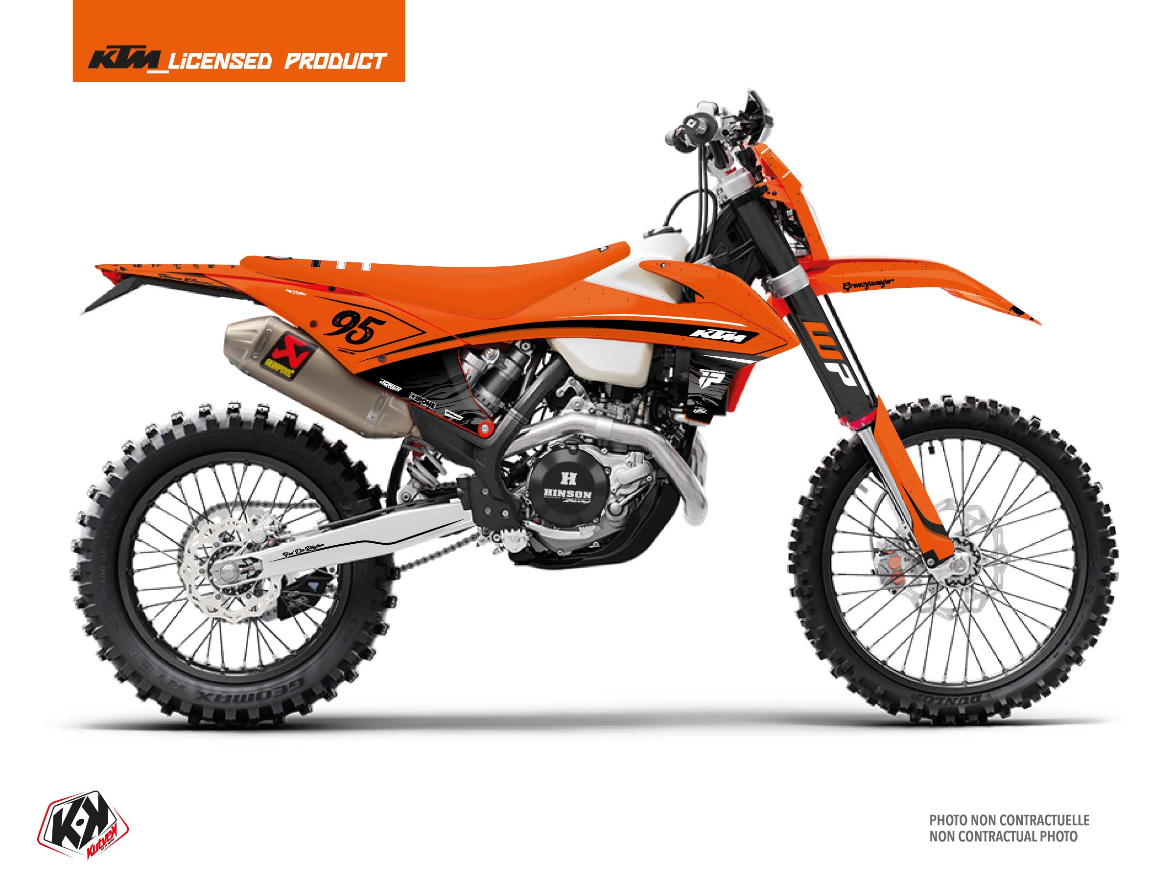 ktm dirt bike replica thomas corsi feel da rythm  graphic kit orange