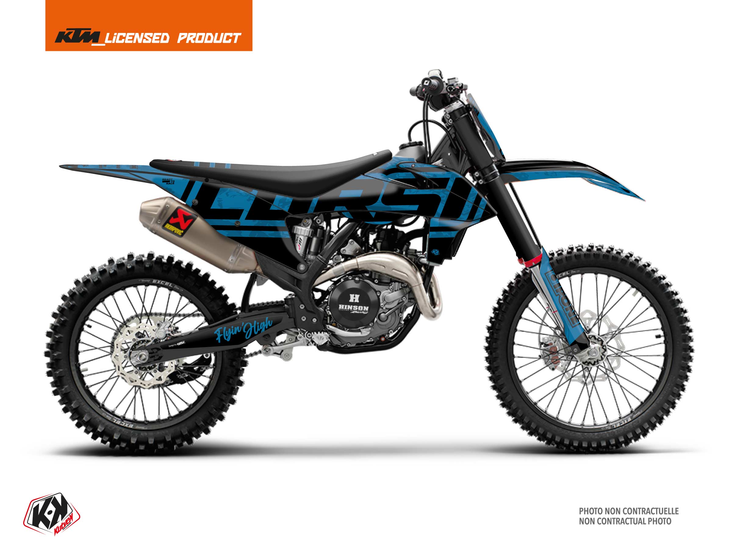 kit decorativo moto-cross ktm sx 450 f replica thomas corsi summer k23 nero-blu