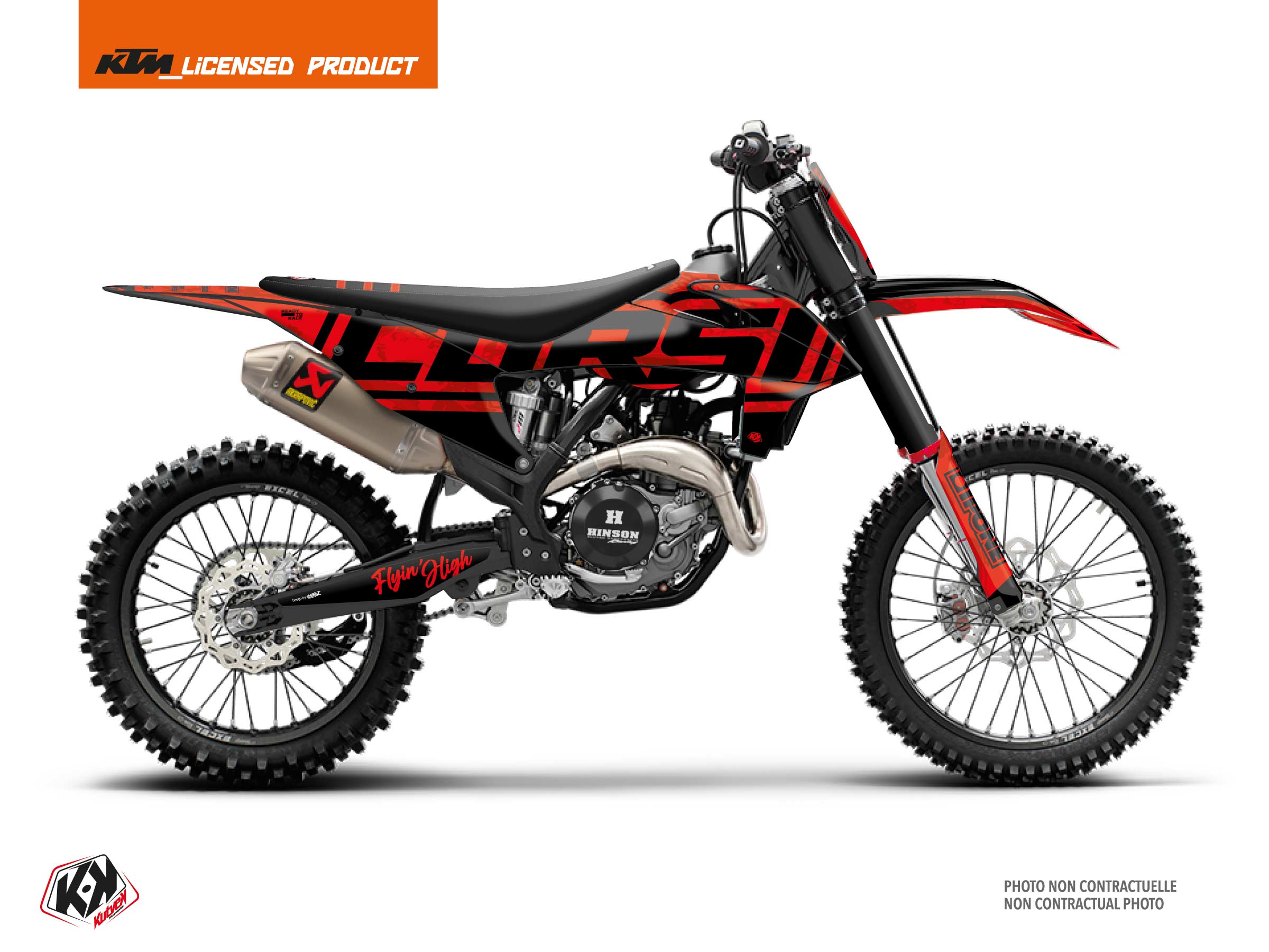 kit decorativo moto-cross ktm sx 450 f replica thomas corsi summer k23 nero-rosso
