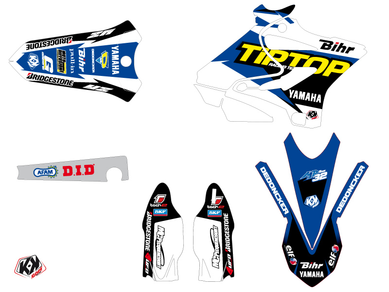 Kit Déco Moto Cross Replica Team Tip Top Yamaha 125 YZ LIGHT