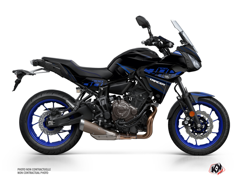 Kit Déco Moto Replica Yamaha TRACER 700 Noir Bleu