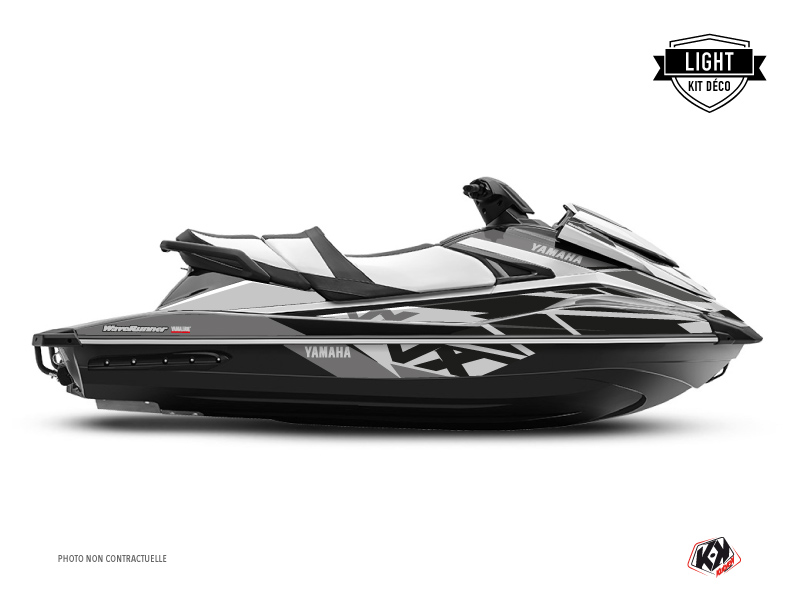 Yamaha VX Jet-Ski Replica Graphic Kit Black Grey LIGHT